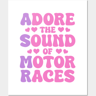 Adore The Sound Of Motor Races ASMR Design Posters and Art